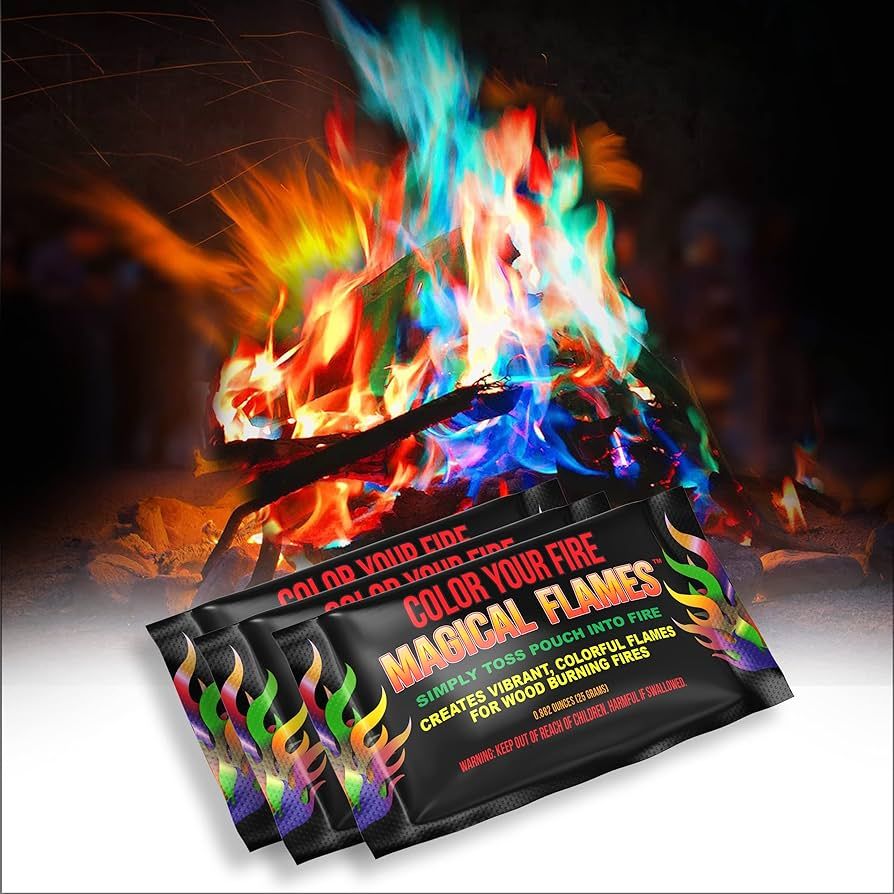Magical Flames Fire Color Changing Packets for Campfires, Fire Pit, Outdoor Fireplaces - Camping ... | Amazon (US)