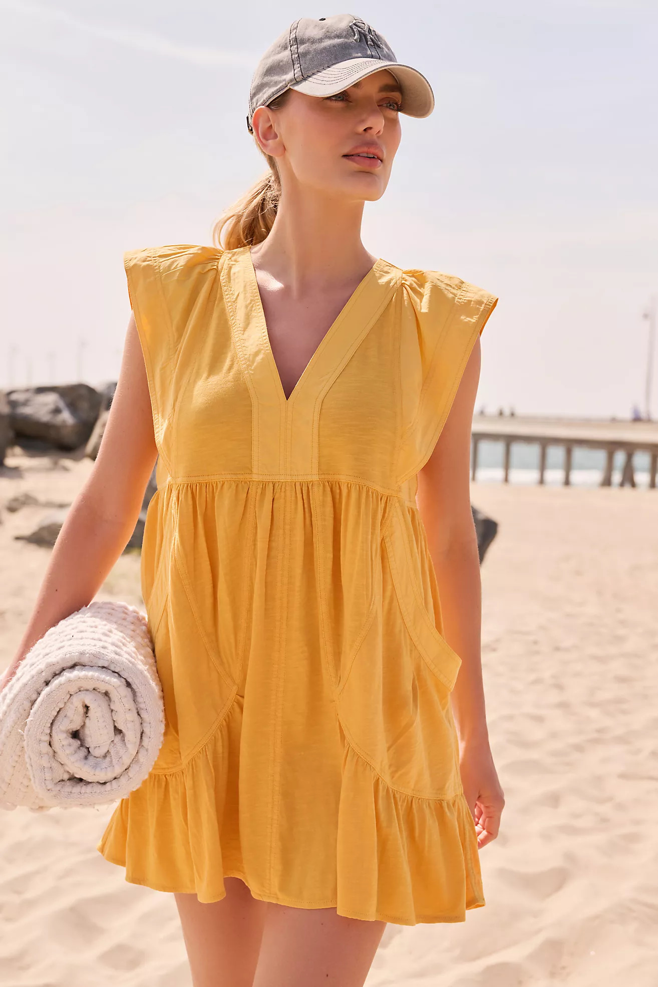 Daily Practice by Anthropologie Short-Sleeve Mini Dress | Anthropologie (US)