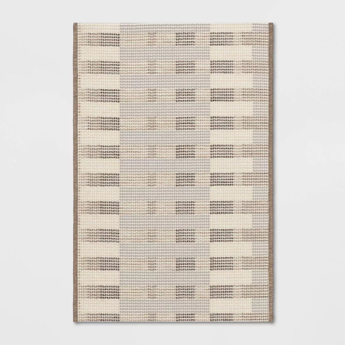 Beachside Grid Outdoor Rug Naturals – Threshold™ designed with Studio McGee | Target