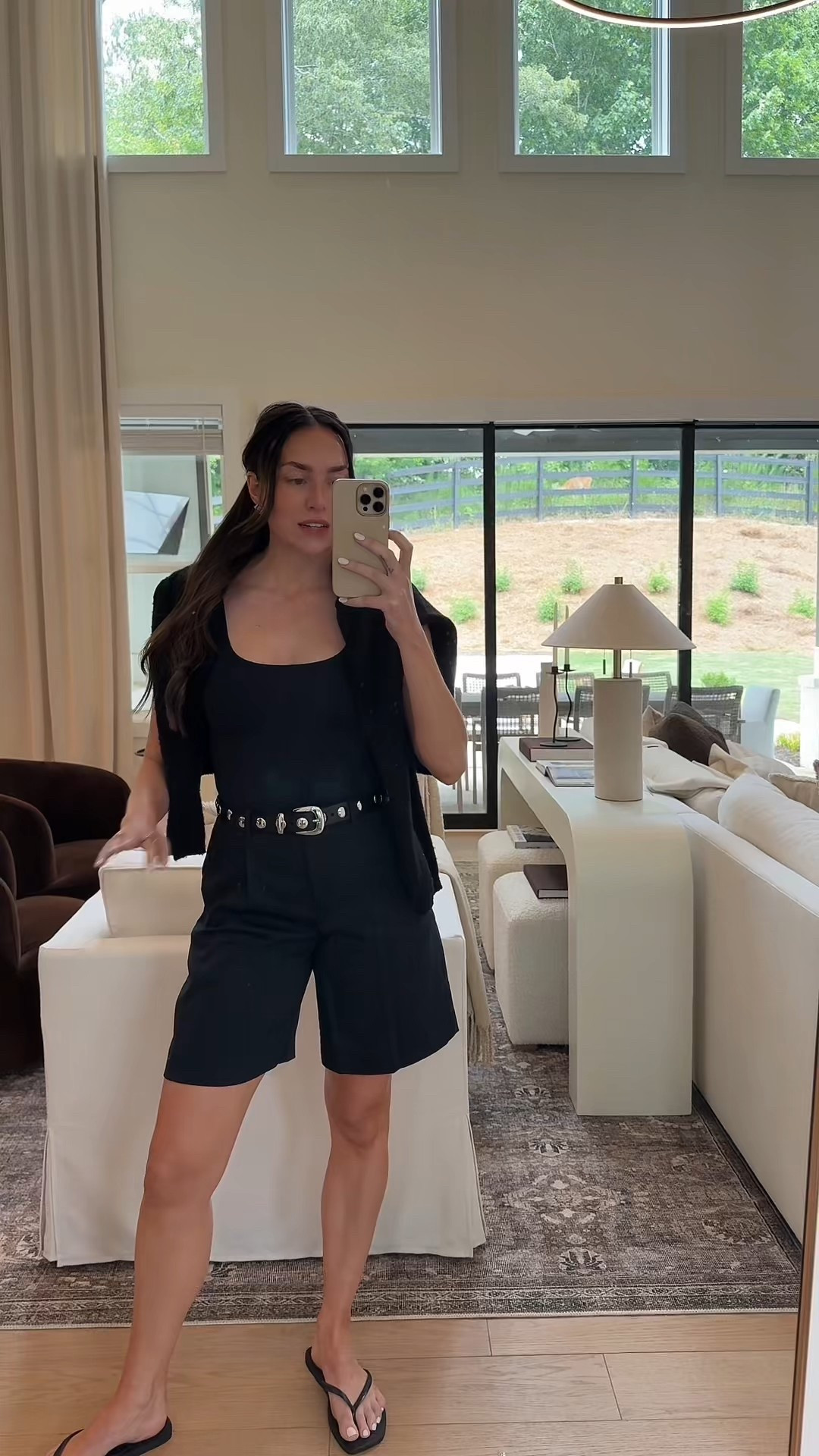 Summer outfit inspo 
Sized up in the shorts to 27 
Belt is size XS from madewell 

#LTKxMadewell #LTKxabercrombie abercrombie shorts 

#LTKSummerEdit