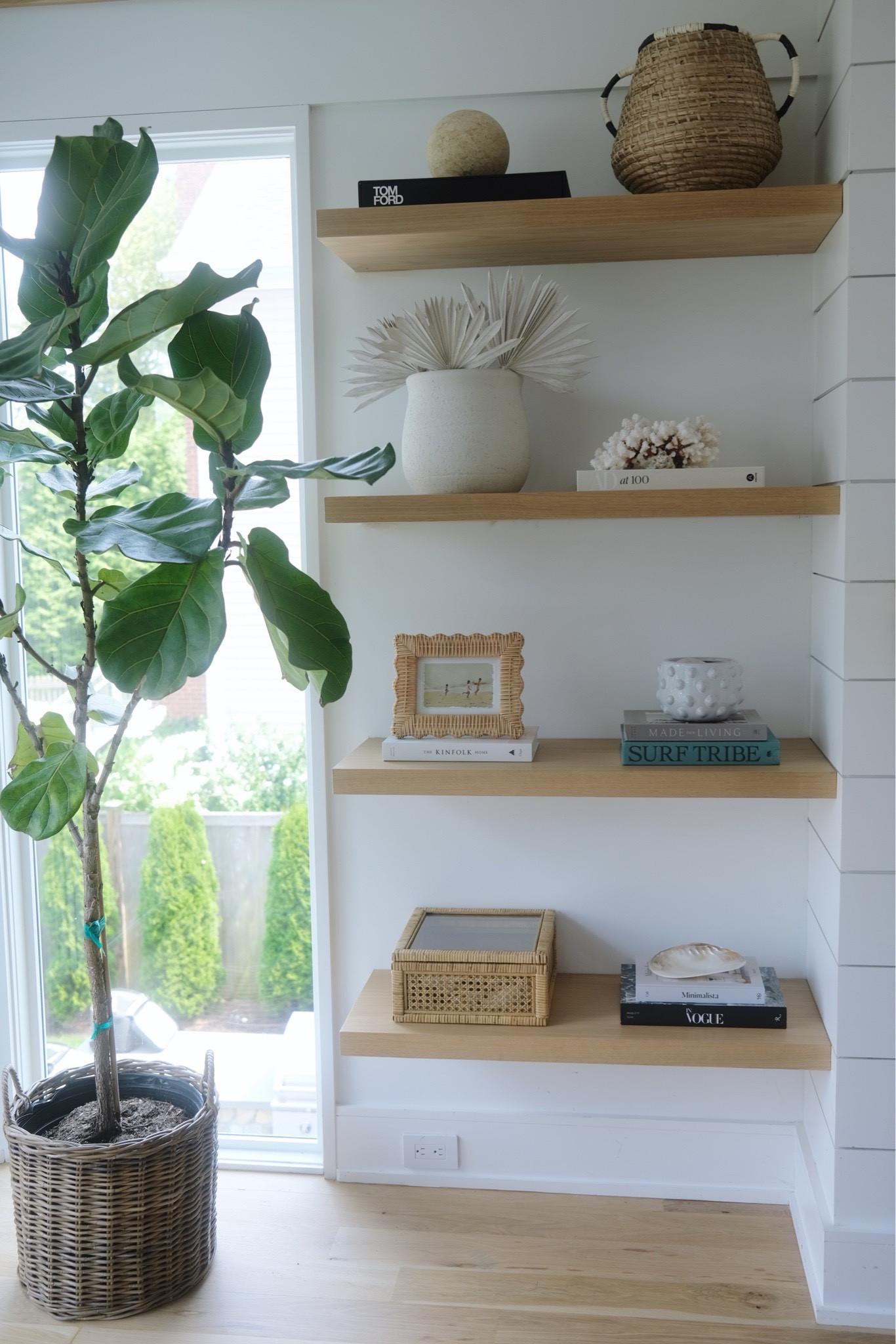 Shelf decor
Shelf styling
PUREJOYhome styling
Coastal living 

#LTKhome #LTKFind