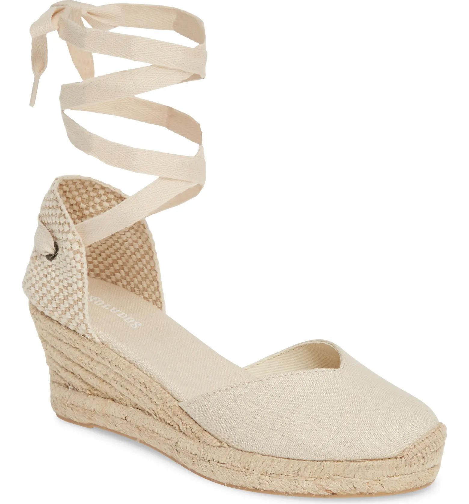 Soludos Lyon Ankle Wrap Wedge Espadrille | Nordstrom | Nordstrom