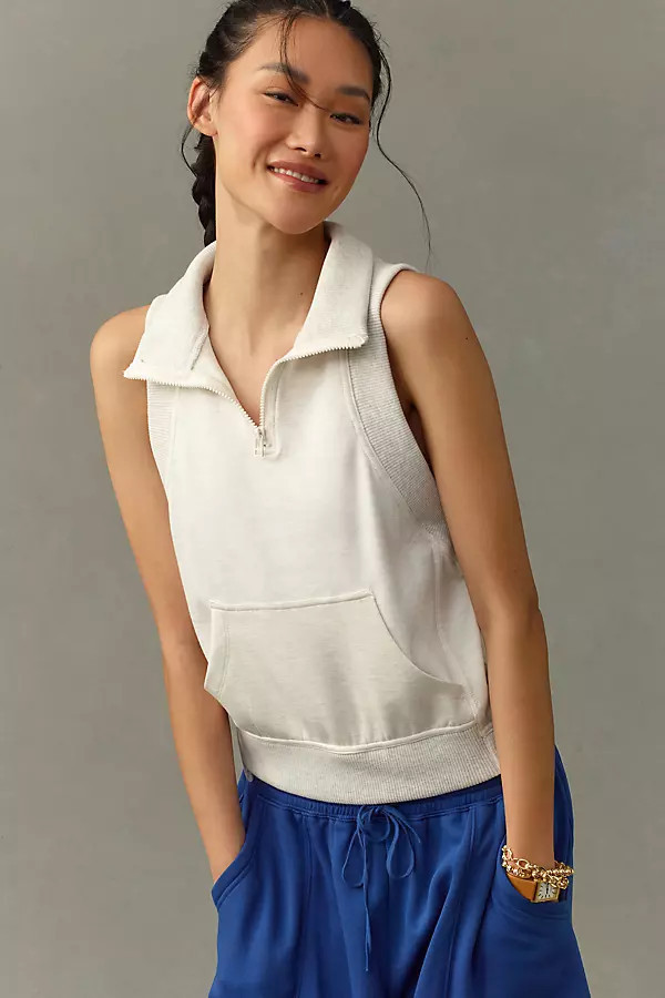 Daily Practice New Wave Half-Zip Vest Top | Anthropologie (US)