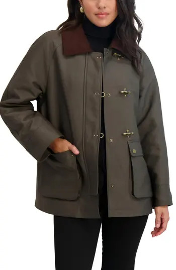 Tahari Taylor Barn Jacket in Olive at Nordstrom Rack, Size X-Large | Nordstrom Rack