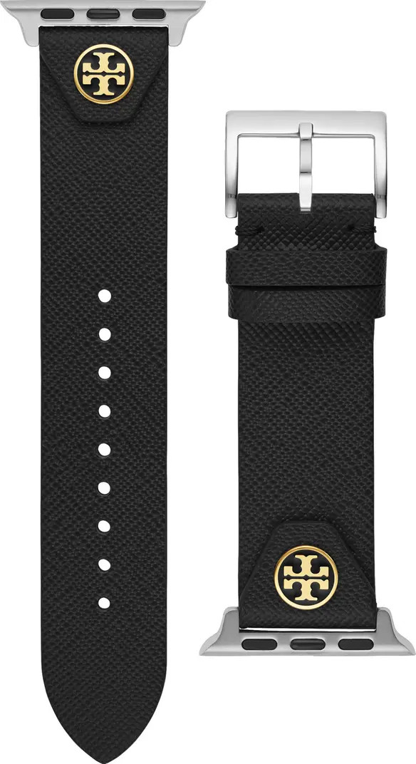 Tory Burch The Studs Leather Apple Watch® Strap | Nordstrom | Nordstrom