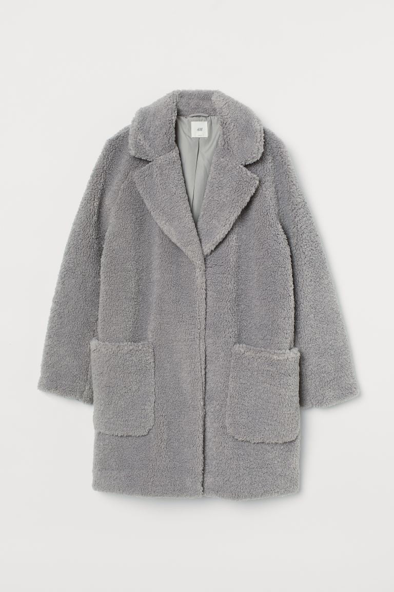 Short Faux Shearling Coat | H&M (US + CA)