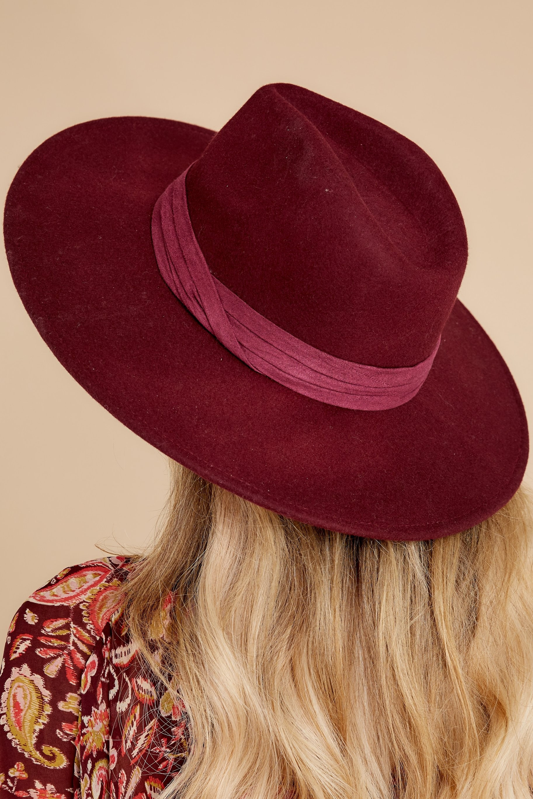 Profiles Well Burgundy Hat | Red Dress 