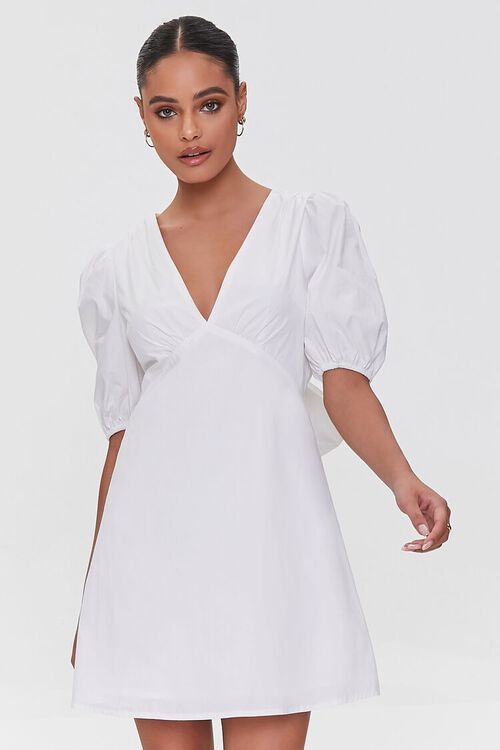 Cutout Puff Sleeve Mini Dress | Forever 21 | Forever 21 (US)