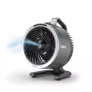 Shark FlexBreeze HydroGo 8.4 in. 5-Fan Speeds Personal Misting Portable Fan in Dark Grey with Ult... | The Home Depot