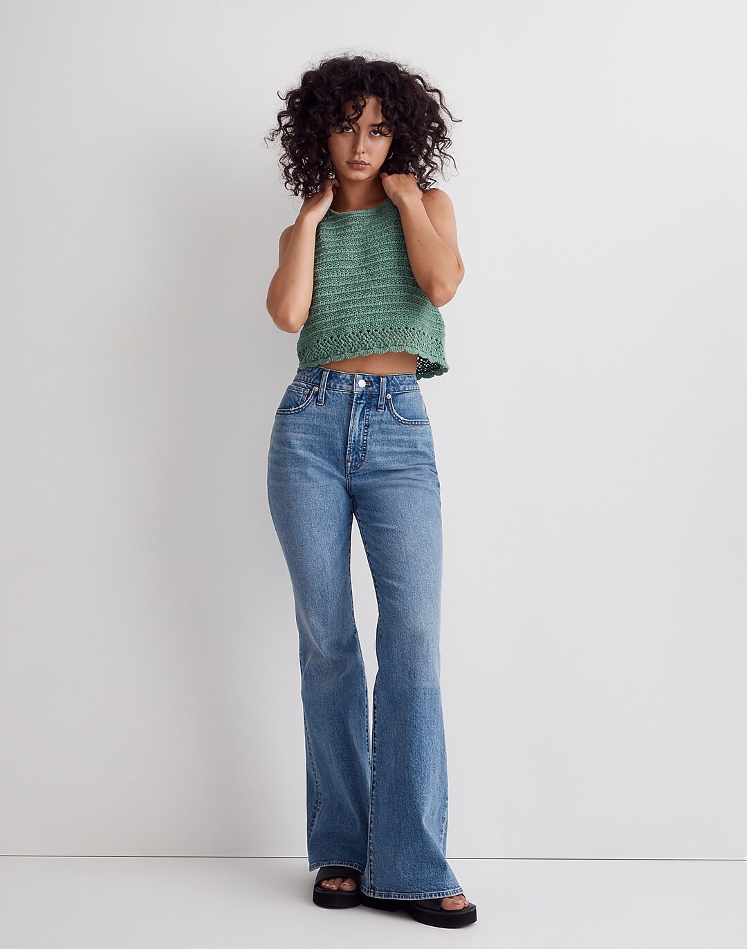 Kellen Crocheted Sweater Tank | Madewell