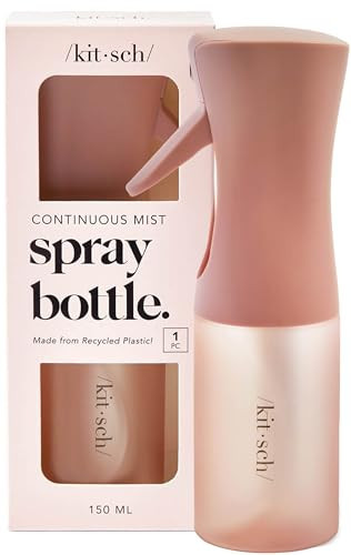 Kitsch Continuous Spray Bottle for Hair – Fine Mist Water Mister & Water Spray Bottle – Recycled Hair Spray Bottle – Spray Bottles for Cleaning, Styling, Plants & More – Terracotta, 150ml | Amazon (US)