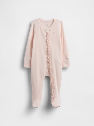 Baby First Favorites TinyRib Footed One-Piece | Gap (US)