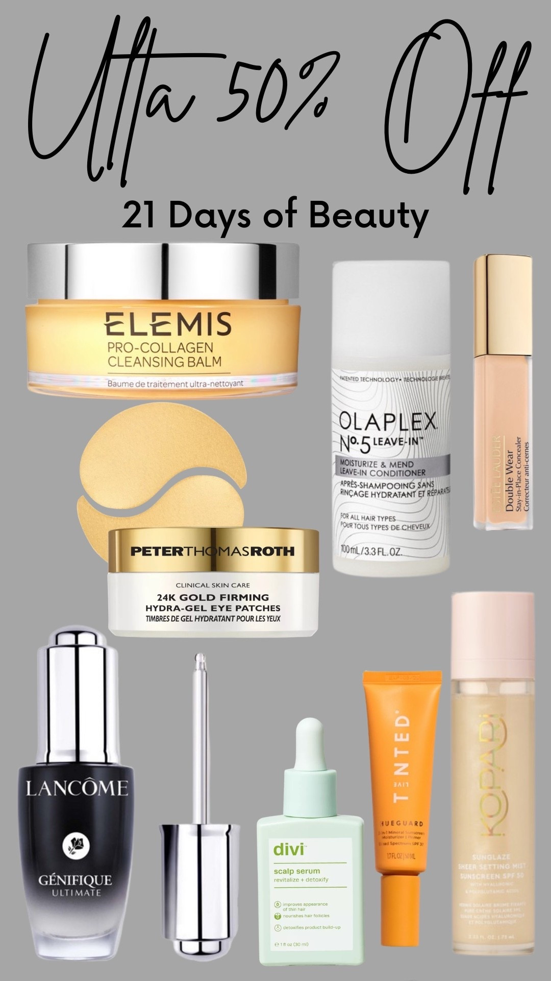 Ulta 50% off beauty
Makeup steals
Skincare steals
Hair care steals

#LTKSaleAlert #LTKBeauty #LTKdayinmylife