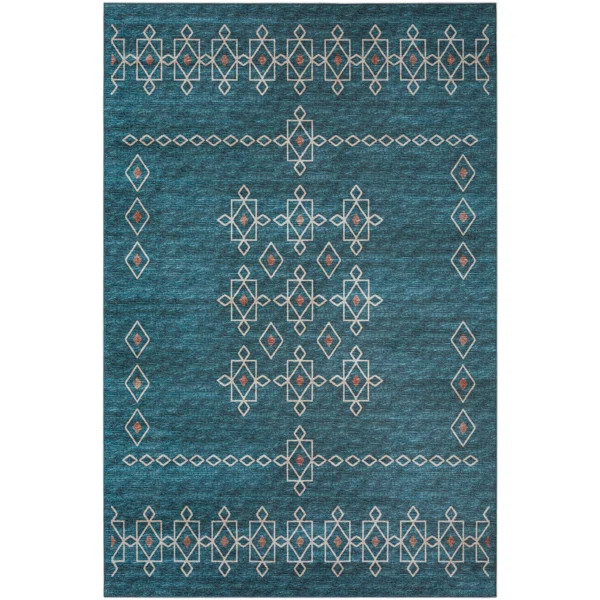 Anber Chenille Washable Southwestern Indoor / Outdoor Rug | Wayfair North America