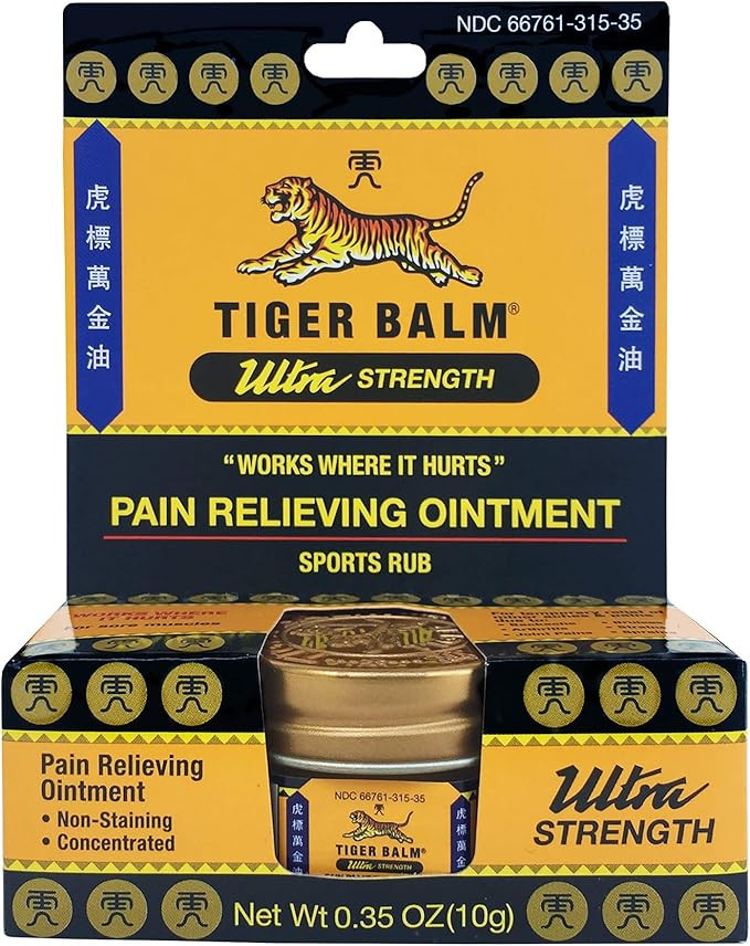 Tiger Balm Pain Relieving Ultra Strength, 10g – Soothing & Ultra Strength Muscle Rub Ointment ... | Amazon (US)