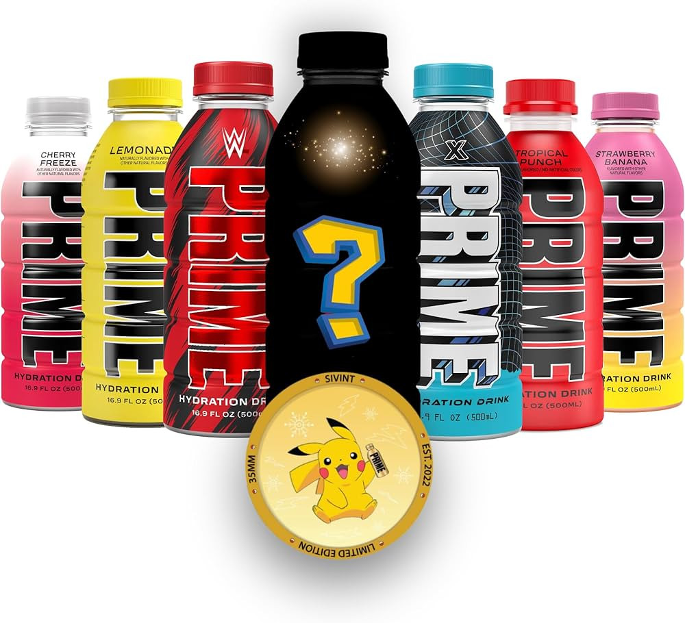 NEW FLAVOR! Prime Hydration Drink Variety Pack - 16.9 fl oz (7 Pack) Packaged by Sivint | Amazon (US)