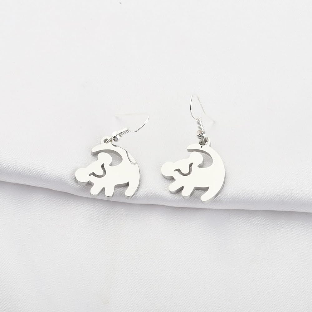 FOTAP Lion Necklace Lion Lover Bracelrt Earrings Animal Kingdom Gift | Amazon (US)