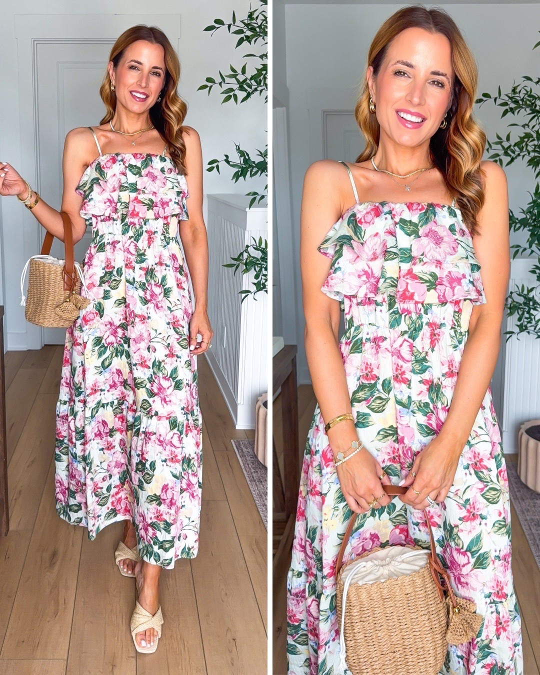 New Target arrivals for spring and summer! Wearing XS. Floral maxi dress. Spring break outfits. Summer outfits. Wedding shower dress. Easter dress. Baby shower dresses. Wedding shower dresses. Vacation outfits. Vacation dresses. Shoes are TTS. Straw bags. Straw purses. 

#LTKTravel #LTKWedding #LTKootd