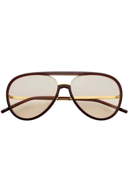Freyrs Shay Chocolate Aviator Sunglasses | The Willow Tree
