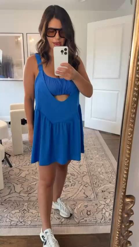 Romper dress with built in bra + shorts 

 #LTKActive #LTKStyleTip