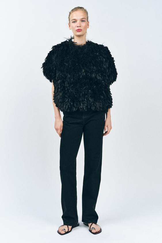 FAUX FUR TOP LIMITED EDITION | Zara US