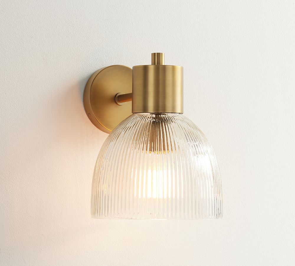 Valerie Ribbed Glass Sconce | Pottery Barn (US)