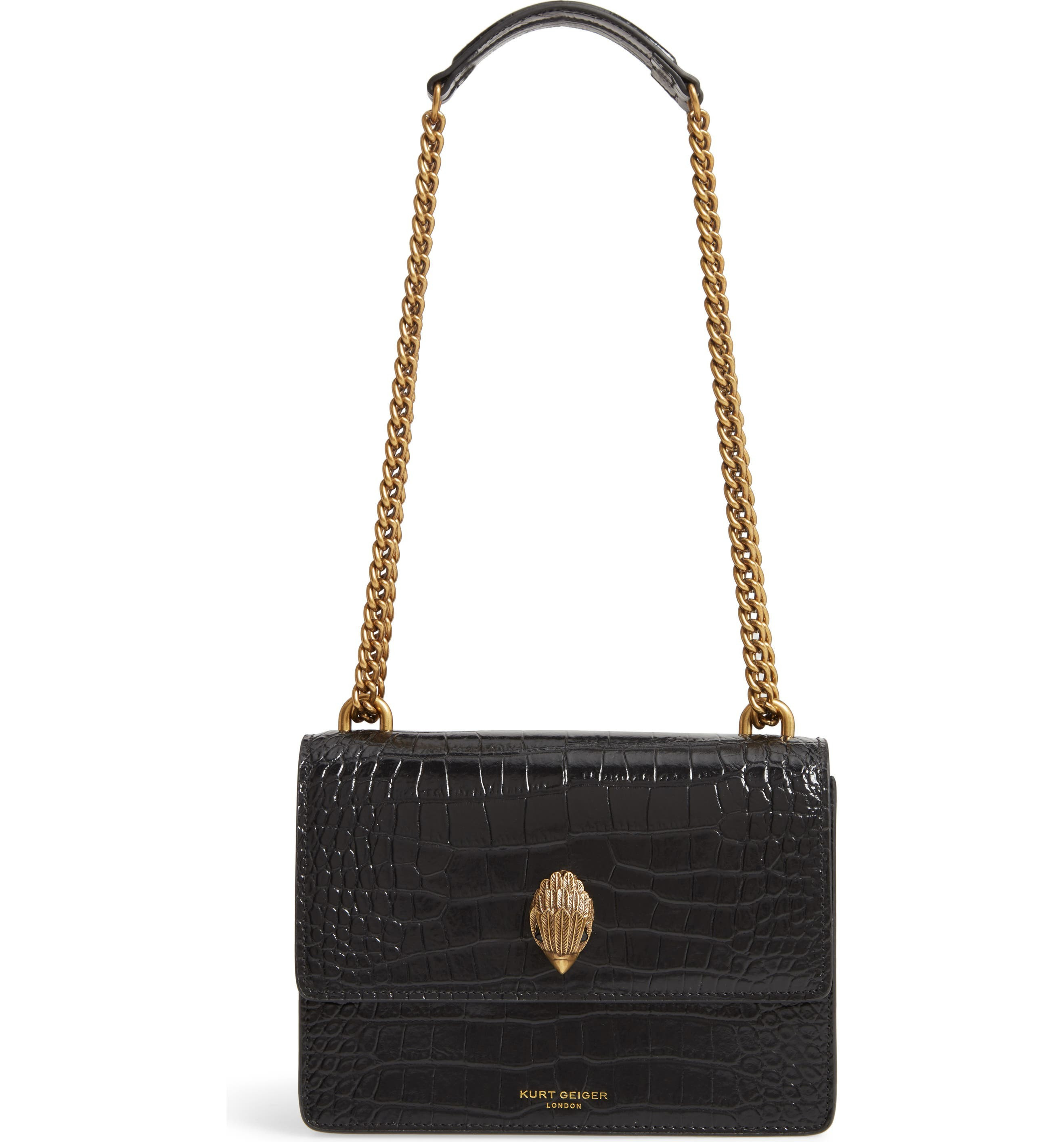Shoreditch Crocodile Embossed Leather Crossbody Bag | Nordstrom