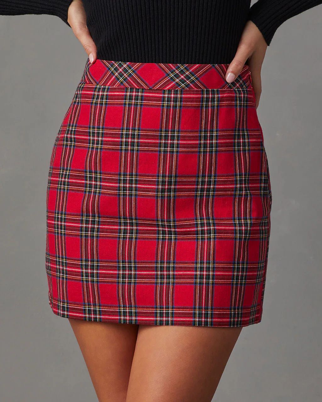 Gift For Me Plaid Mini Skirt | VICI Collection
