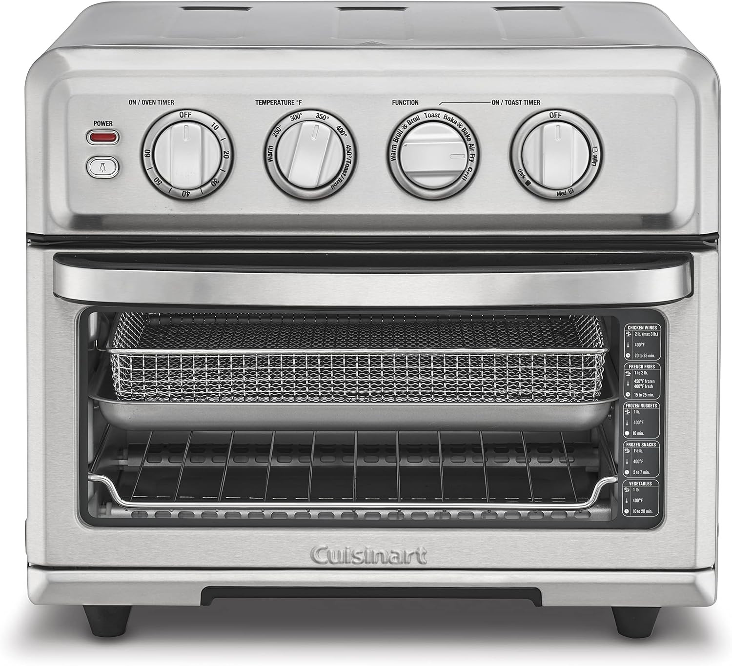 Cuisinart Air Fryer + Convection Toaster Oven, 8-1 Oven with Bake, Grill, Broil & Warm Options, S... | Amazon (US)