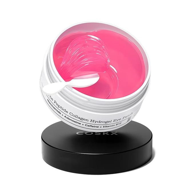 COSRX Pink Peptides Collagen Hydrogel Eye Patch for Puffy Eyes and Dark Circles, Under Eye Mask, ... | Amazon (US)