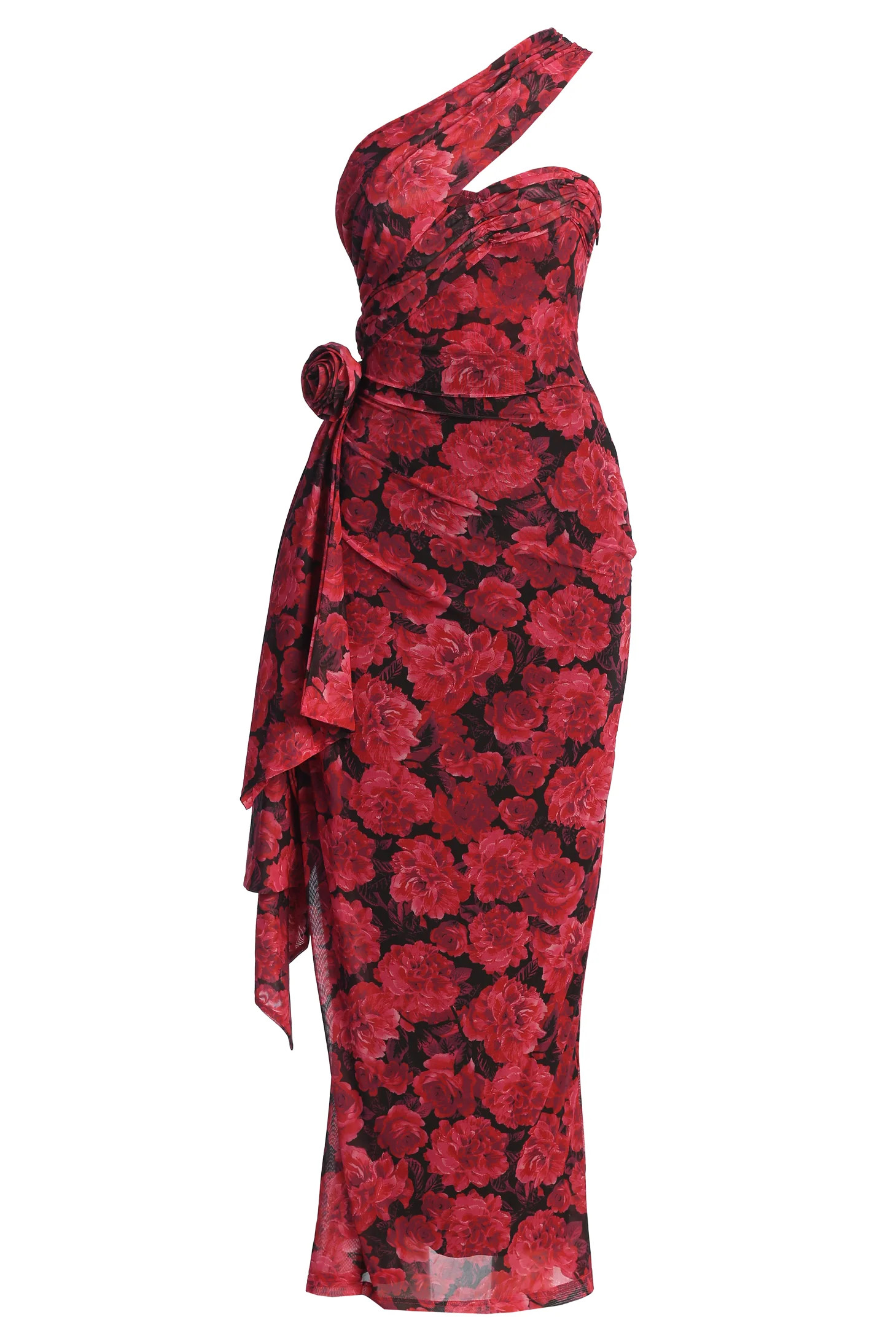 Pink Floral Villa Rosa Maxi Dress | JLUXLABEL