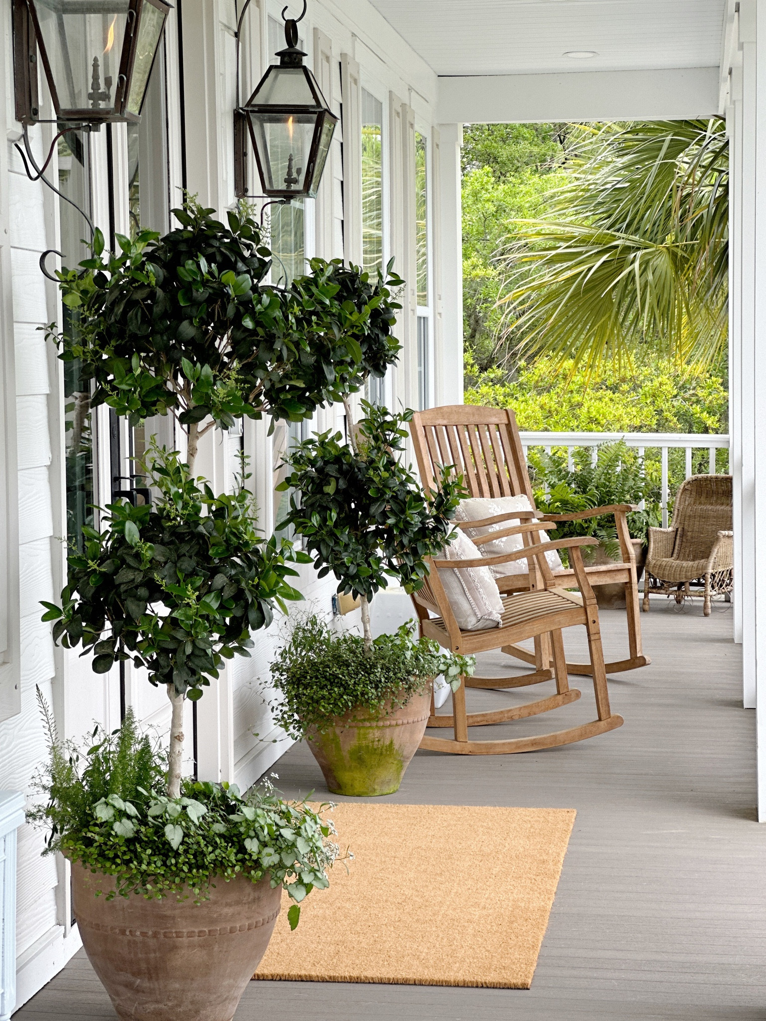 Ligustrum planter for front porch, terracotta, pot, mat, welcome mat, rockers, teak, amazon 

#LTKstyletip #LTKsalealert #LTKhome