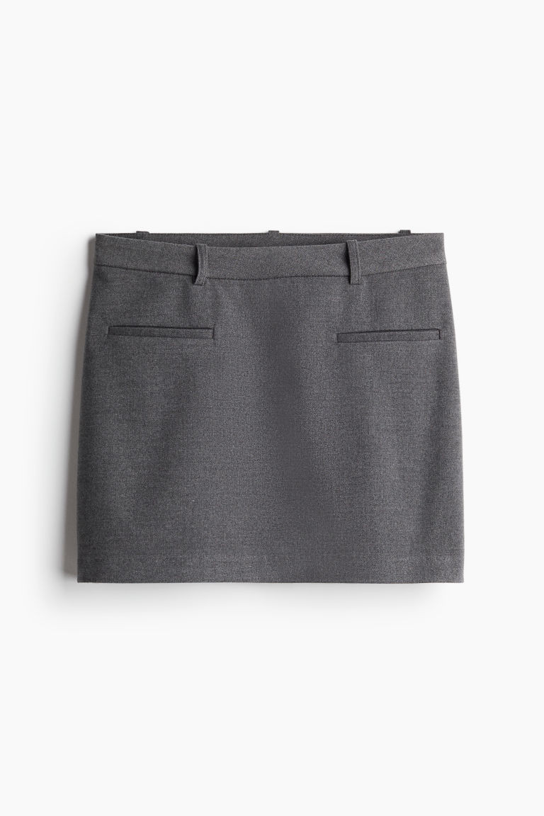 H & M - Dressy Mini Skirt - Gray | H&M (US + CA)