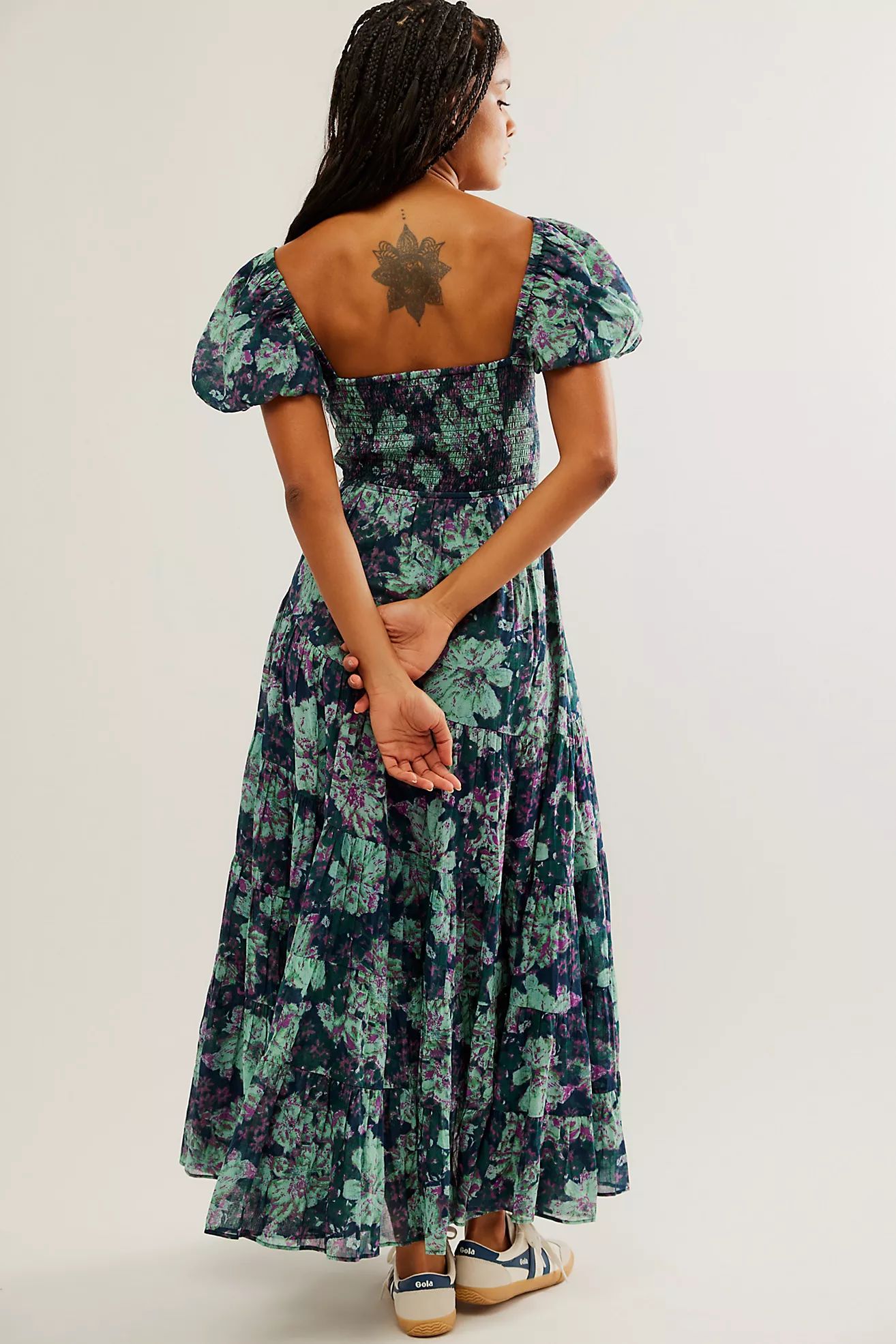 Sundrenched Short-Sleeve Maxi Dress | Free People (Global - UK&FR Excluded)