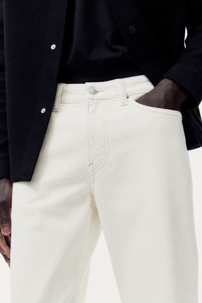 Straight Regular Jeans - White - Men | H&M GB | H&M (UK, MY, IN, SG, PH, TW, HK)