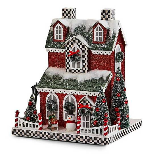 Cozy Christmas Illuminated Paper House | MacKenzie-Childs