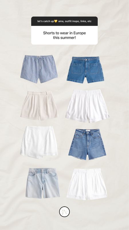 Shorts to wear in Europe! European summer outfits  

#LTKSeasonal #LTKStyleTip #LTKTravel