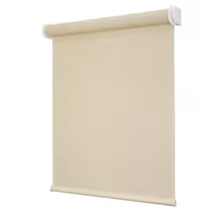 Home Decorators Collection Linen Light Filtering Polyester Fabric Cordless Smart Roller Shades 31... | The Home Depot