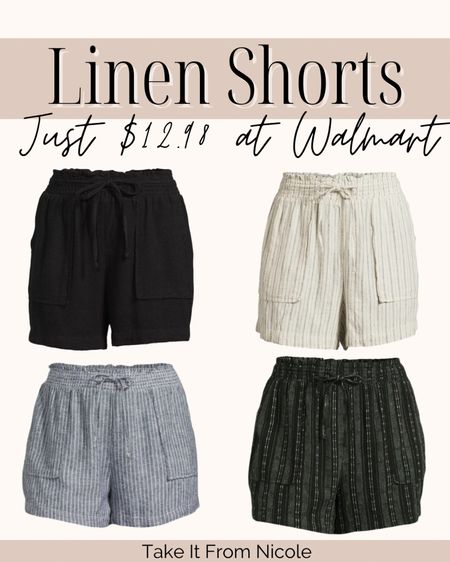 Walmart brought back the linen blend shorts we love! I'm grabbing a few pairs since they are under $13. I felt these ran big and needed to size down last year so I will be ordering in a medium.

#LTKover40 #LTKfindsunder50 #LTKmidsize