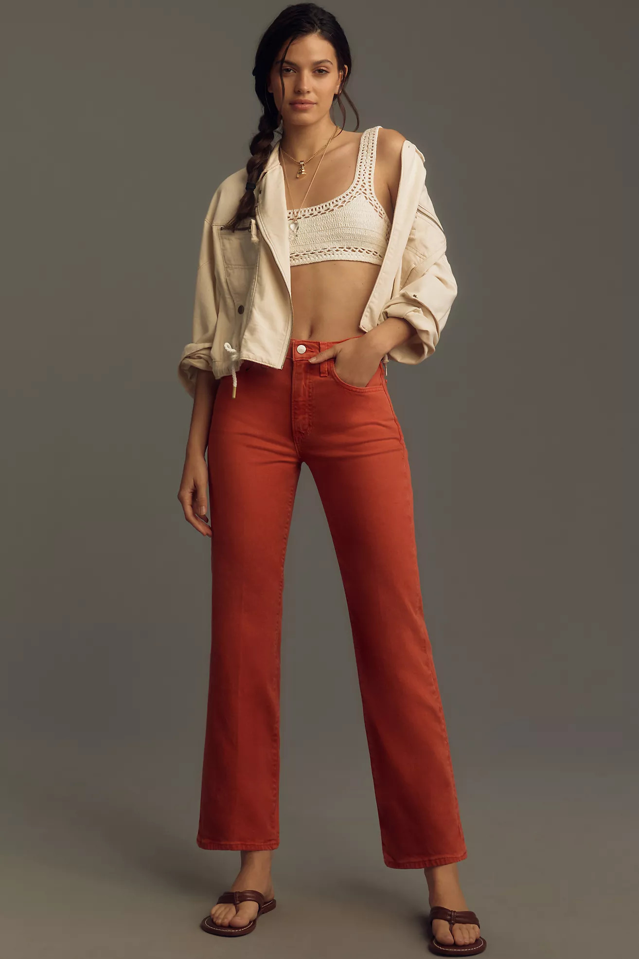 Joe's Jeans Callie Mid-Rise Crop Bootcut Jeans | Anthropologie (US)