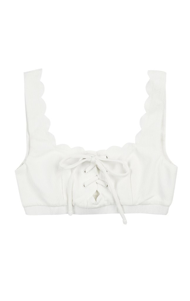 Palm Springs Tie Top in Coconut | Marysia Swim
