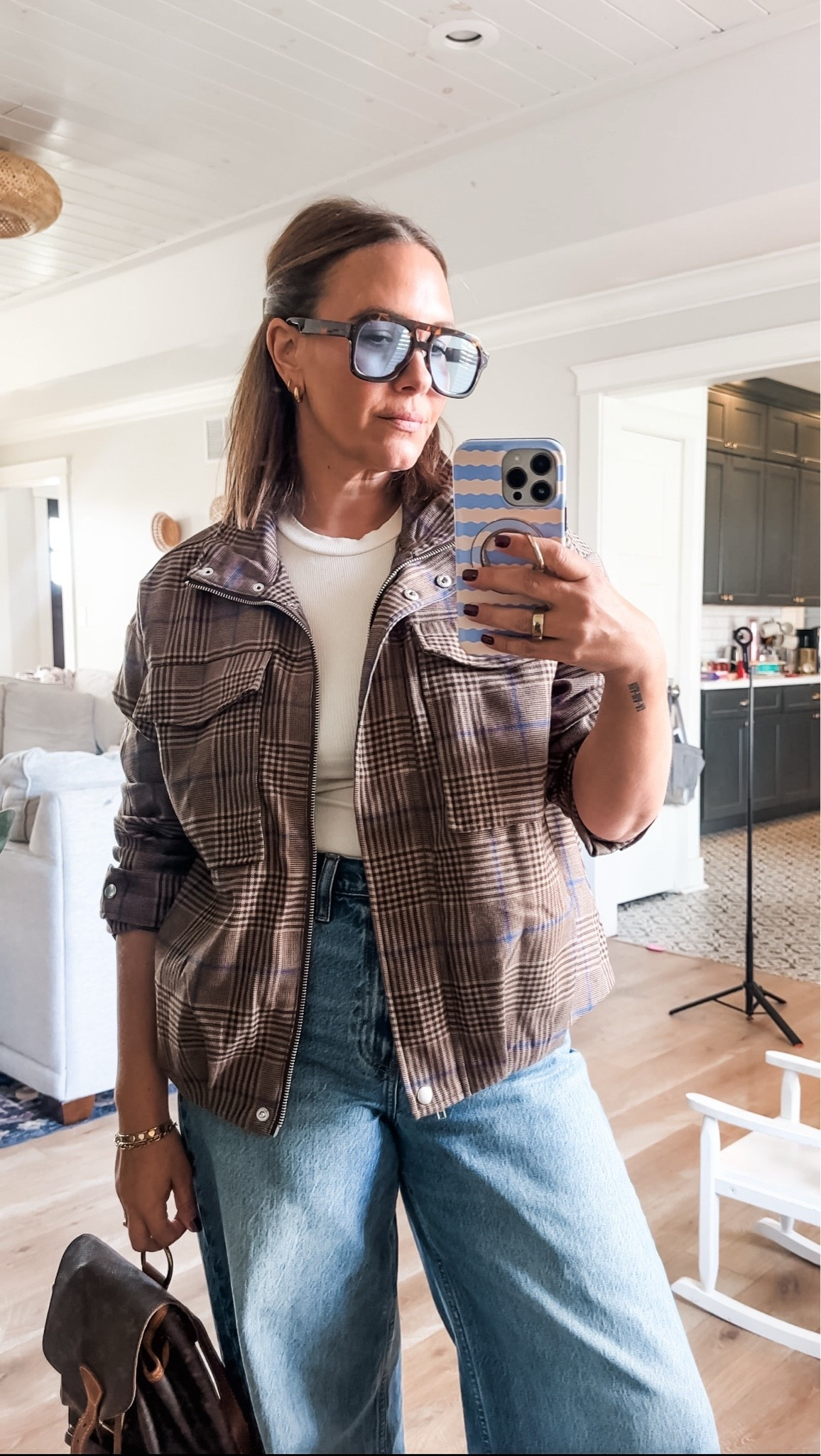 I love this plaid jacket from Target!! Only $33 with @Target Circle 🤍🔗
