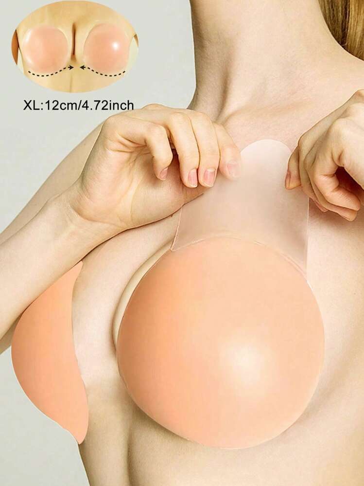 1pair Diameter12CM/10CM Reusable Self-Adhesive Silicone Nipple Covers/ Pasties/Pad For Women's St... | SHEIN