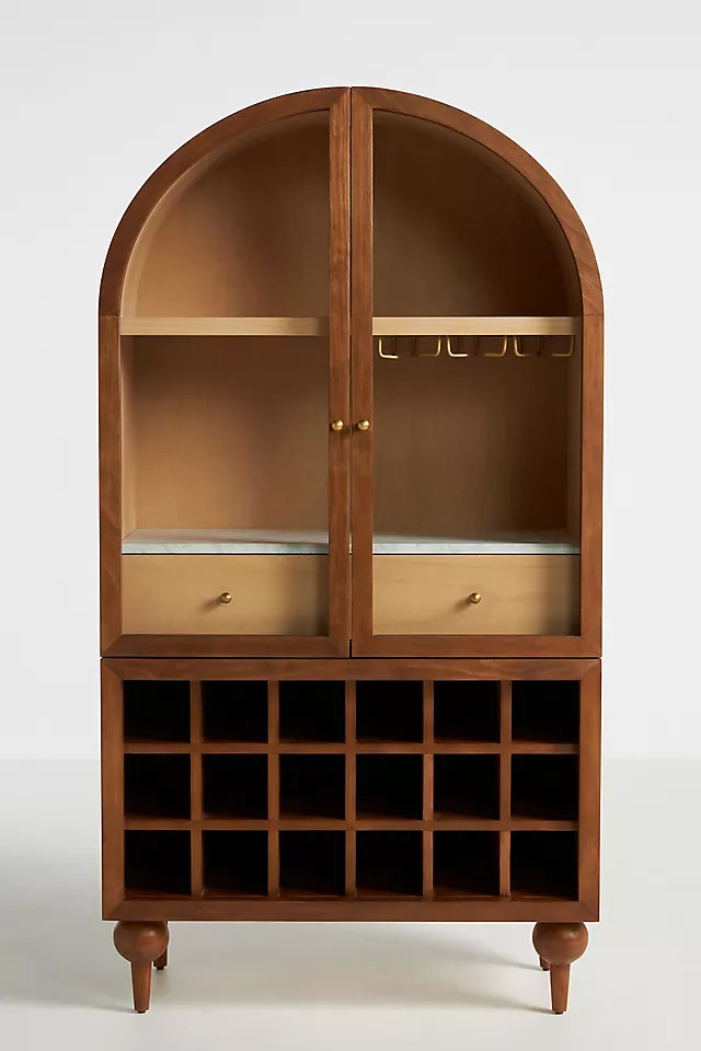 Fern Ash Wood Bar Cabinet | Anthropologie (UK)