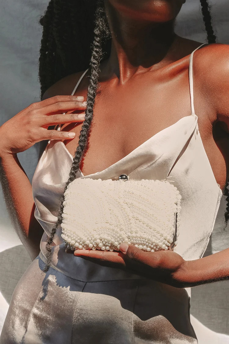 All the Splendor White Pearl Clutch | Lulus
