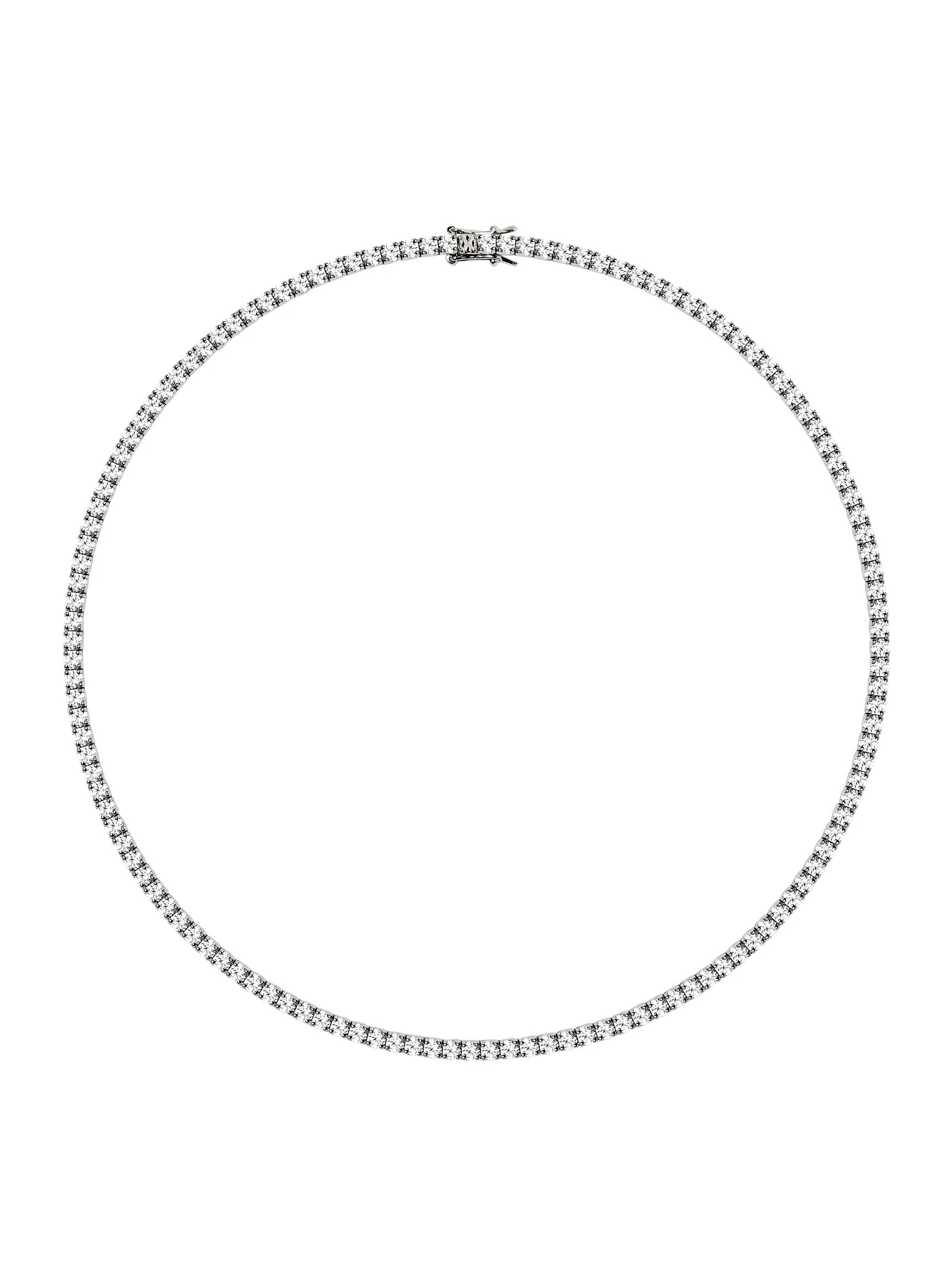 KATE RIVIÈRE NECKLACE IN 3MM LAB WHITE SAPPHIRE | Dorsey