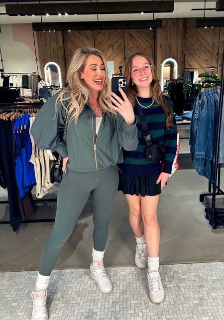 Such a fun day shopping with Sofia!!

I’m loving this lululemon set! Wearing size 6 in both. 

Sofia’s sweater is from Amazon last year. Linked something similar  