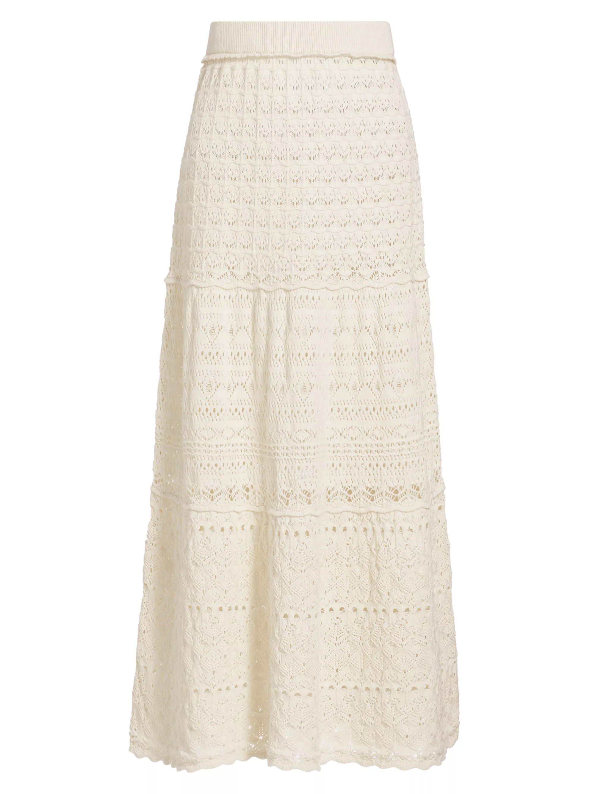 Josh Cotton Crochet Maxi Skirt | Saks Fifth Avenue
