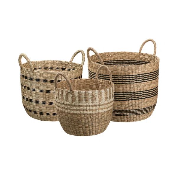 Seagrass Basket (Set of 3) | Wayfair North America