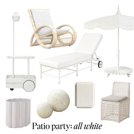 Patio party, but make it white.

Patio finds for a patio that is tres chic and sans colour. All white outdoor furniture, decor and more. 

#LTKfindsunder100 #LTKSeasonal #LTKhome